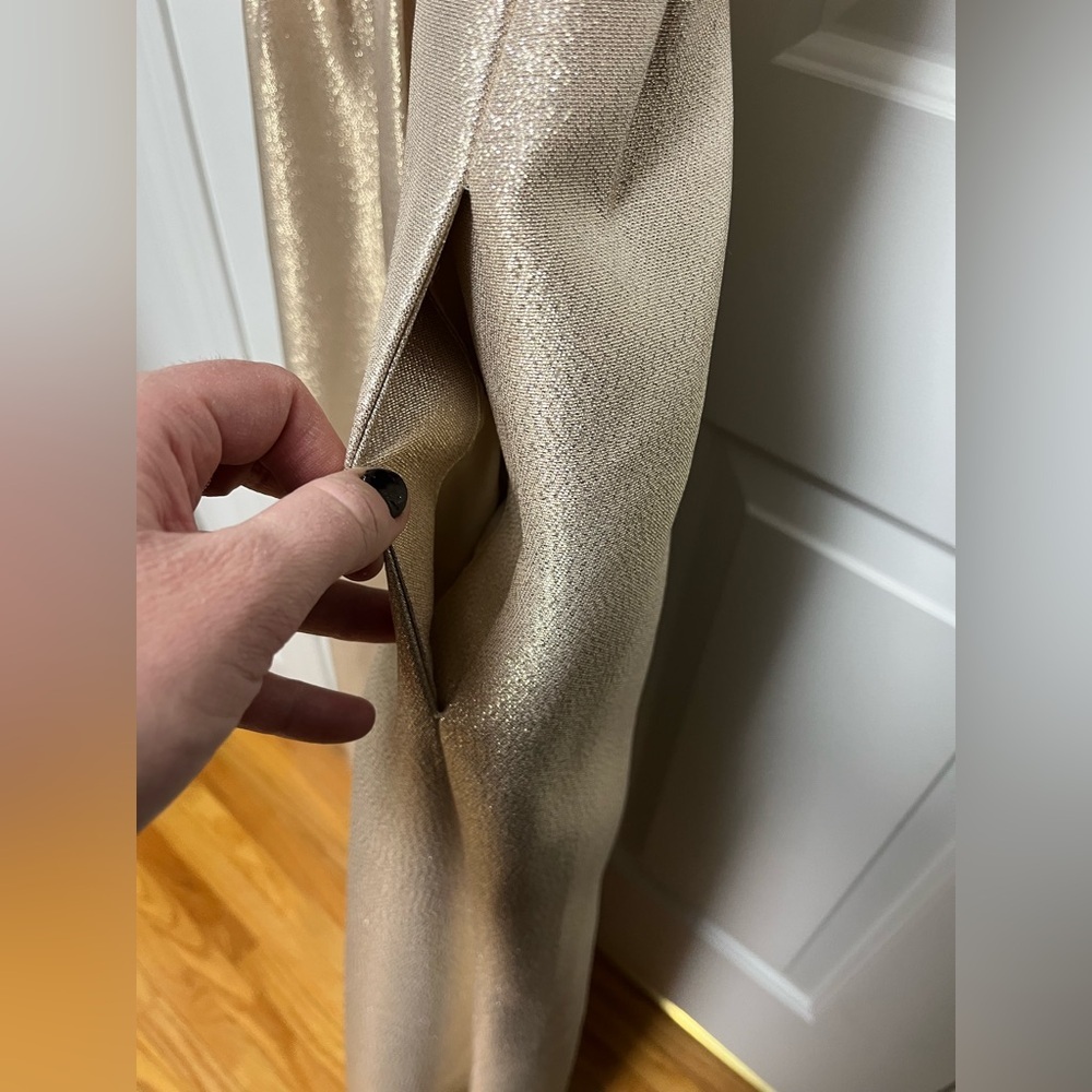 Jill Stuart deep v dress - champagne crystal color - Picture 7 of 8